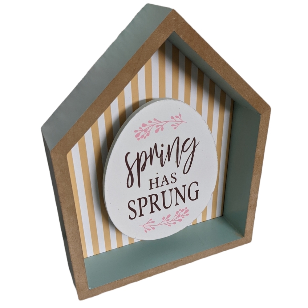 Signature Select Seasons Spring Has Sprung Wooden Shadowbox Decoration